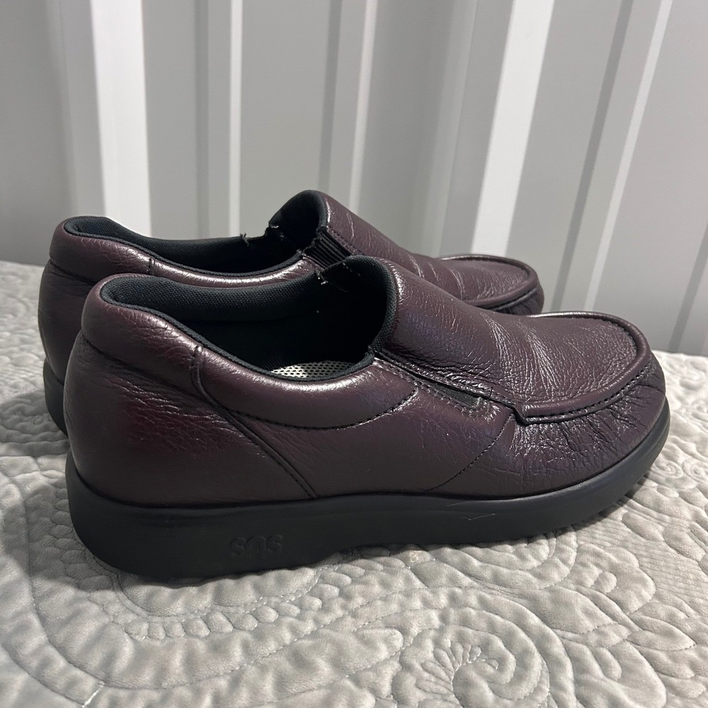 SAS Aden Mens Diabetic Surgery Leather Slip On Loafers Tripad Comfort Shoe 13.5